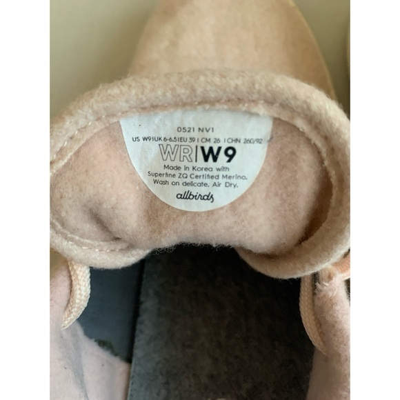 Allbirds Pink Women’s Wool Runner Size 9 - Picture 7 of 7
